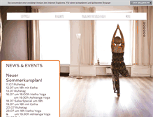 Tablet Screenshot of loftyoga.de